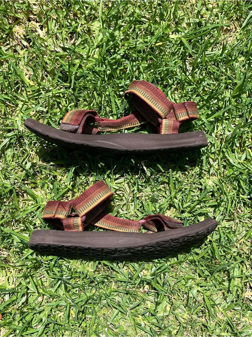 Teva Universal Original Strap Sandals Men 9 Western Aztec Gorpcore Hiking Brown